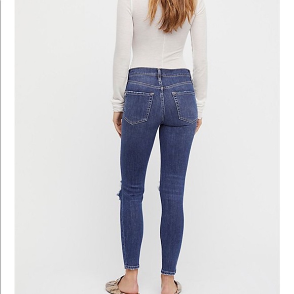 Free People High-Rise Busted Skinny Jeans - Picture 2 of 4